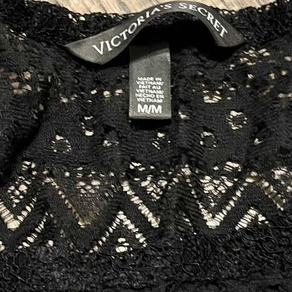 Victoria Secret shirt size medium black lace - Picture 5 of 8
